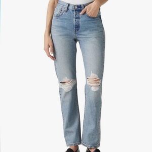 Classic Blue Distressed Women Jeans